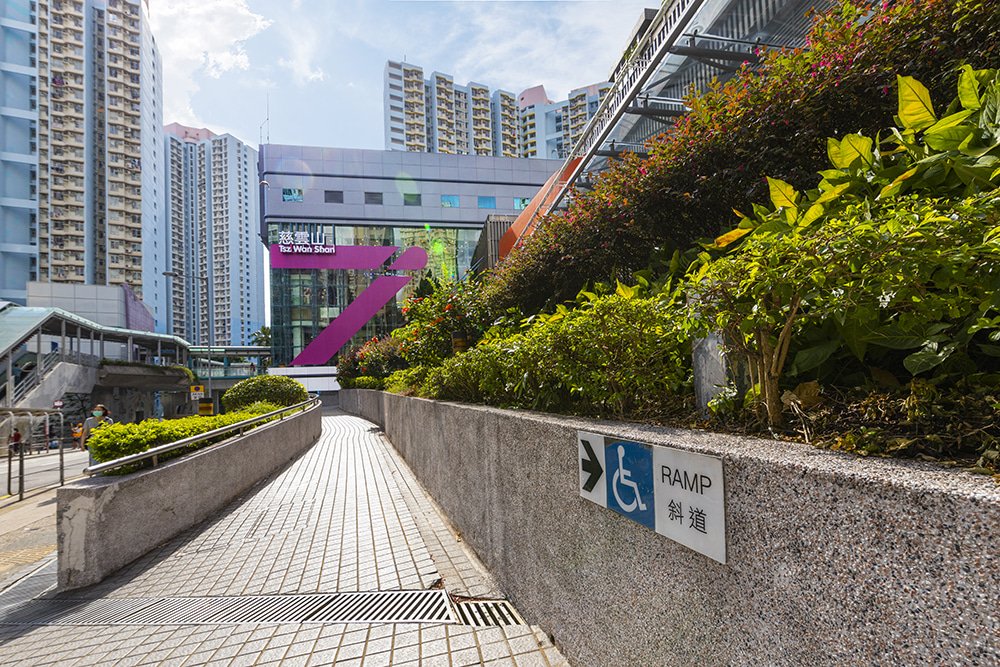 Barrier-free facilities in Tsz Wan Shan Shopping Centre